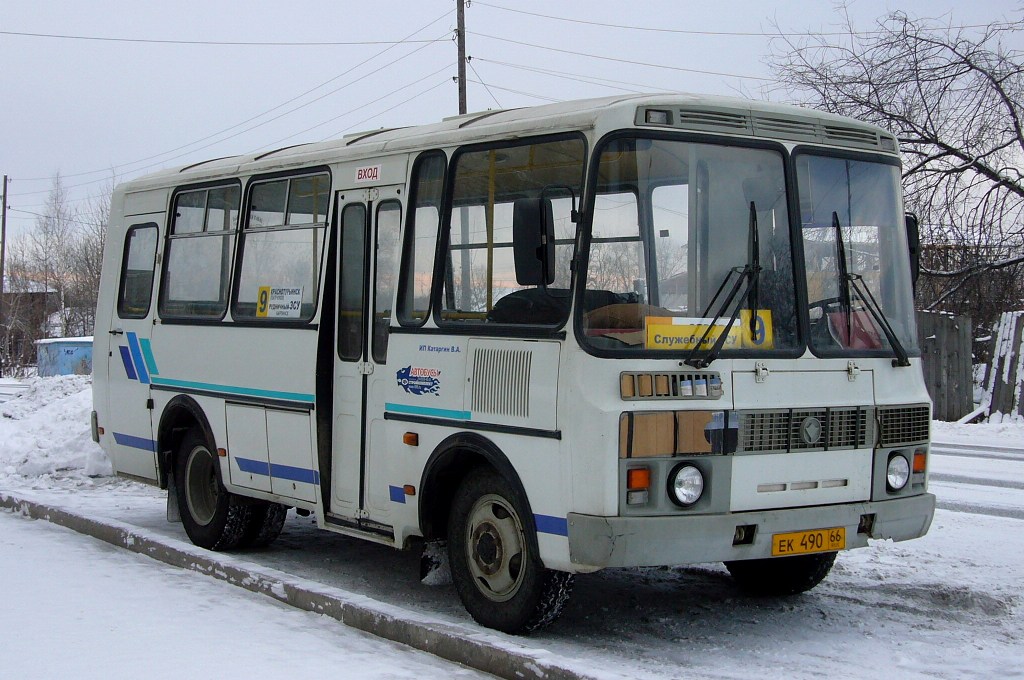 Свердловская область, ПАЗ-32053 № ЕК 490 66