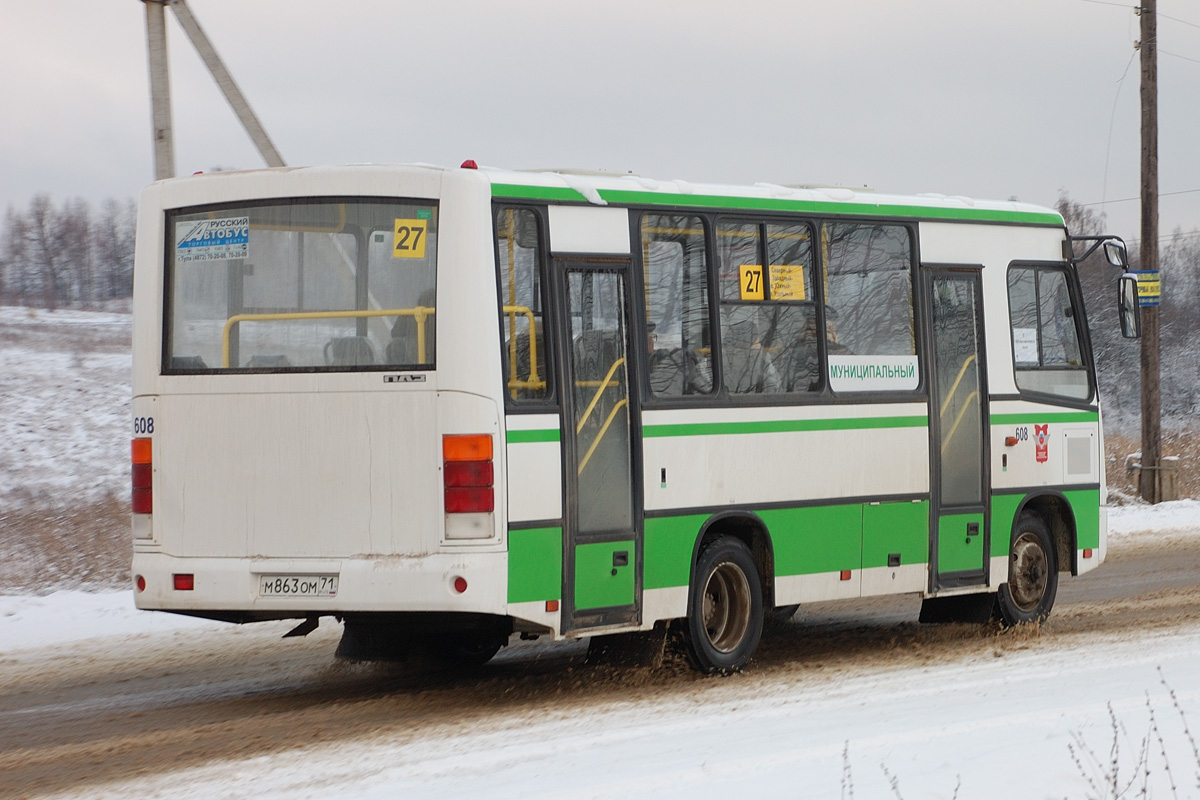 Тульская область, ПАЗ-320402-03 № 608