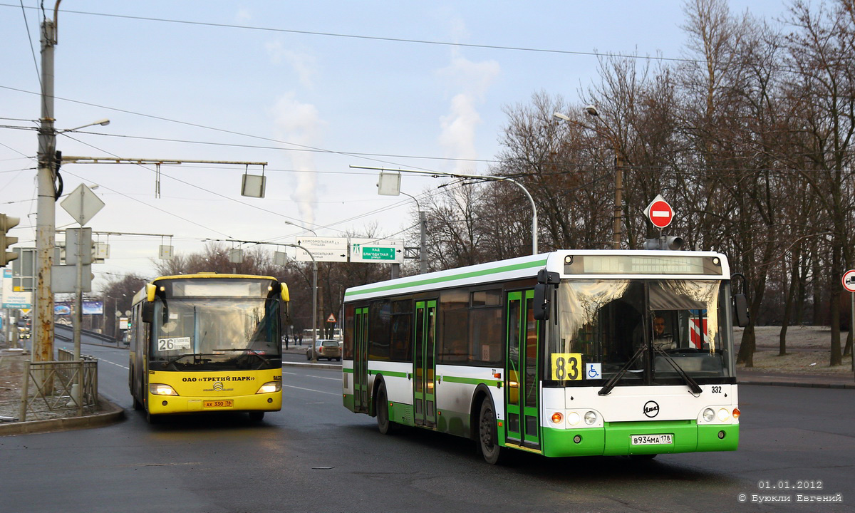 Санкт-Петербург, ЛиАЗ-5292.20 № 332