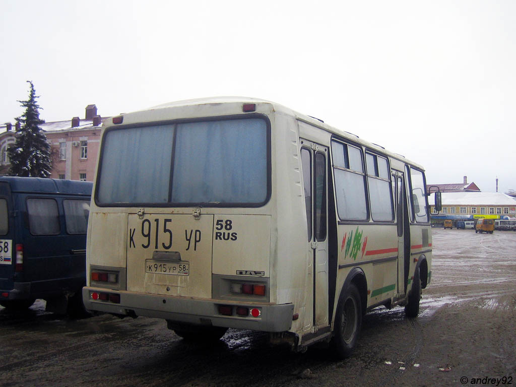 Penza region, PAZ-32054-07 # К 915 УР 58