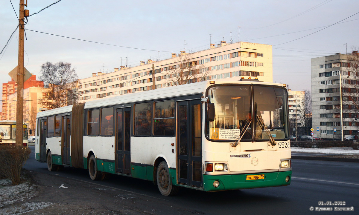 Санкт-Петербург, ЛиАЗ-6212.01 № 5526