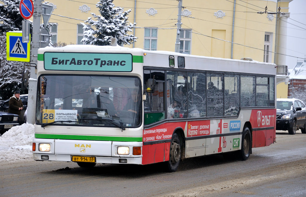 Владимирская область, MAN A10 NL202 № ВТ 914 33