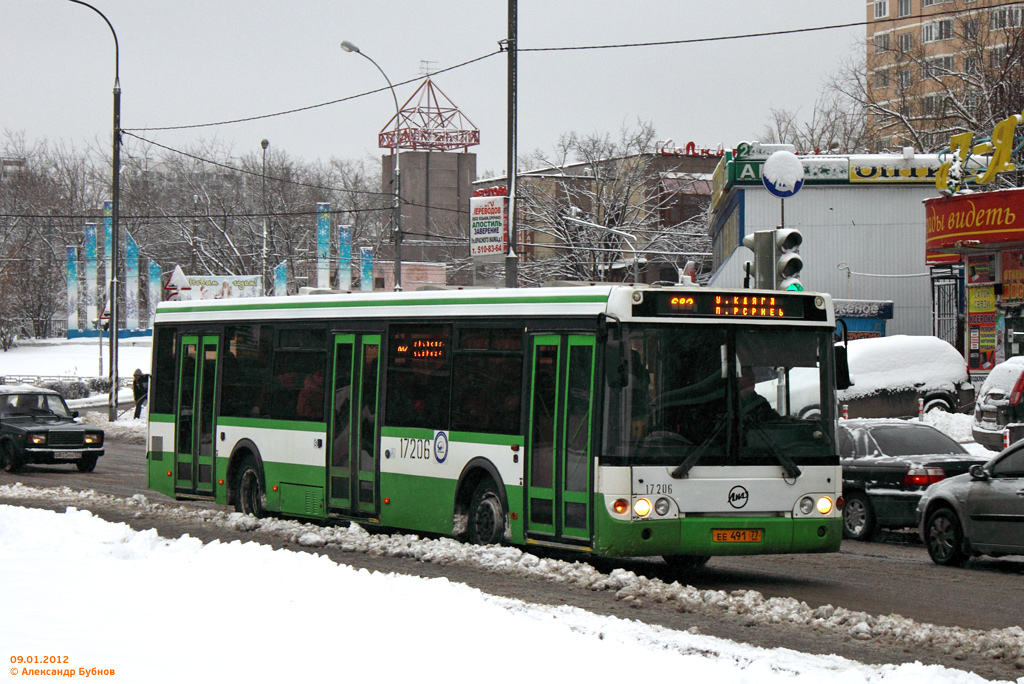 Москва, ЛиАЗ-5292.20 № 17206