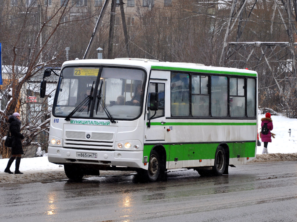 Тульская область, ПАЗ-320402-03 № 610