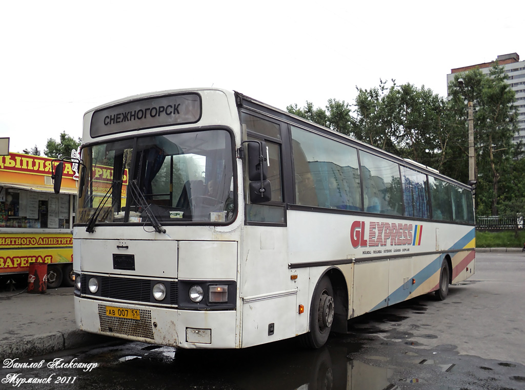 Мурманская область, Van Hool T8 Alizée 260 № АВ 007 51