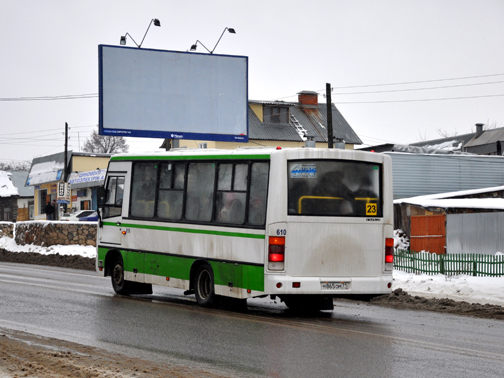 Тульская область, ПАЗ-320402-03 № 610