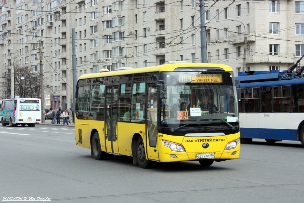 Маршрут автобуса №279 в Санкт-Петербурге