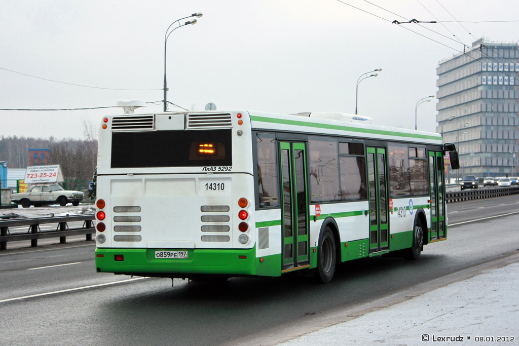 Москва, ЛиАЗ-5292.21 № 14310