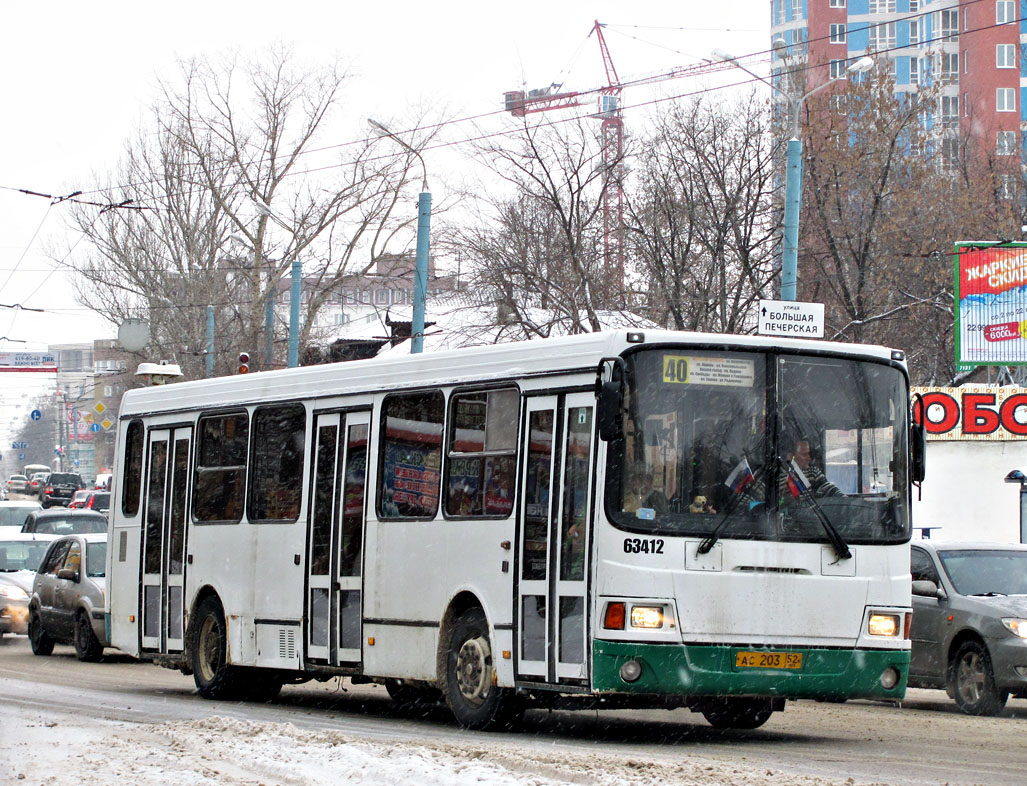 Нижегородская область, ЛиАЗ-5293.00 № 63412