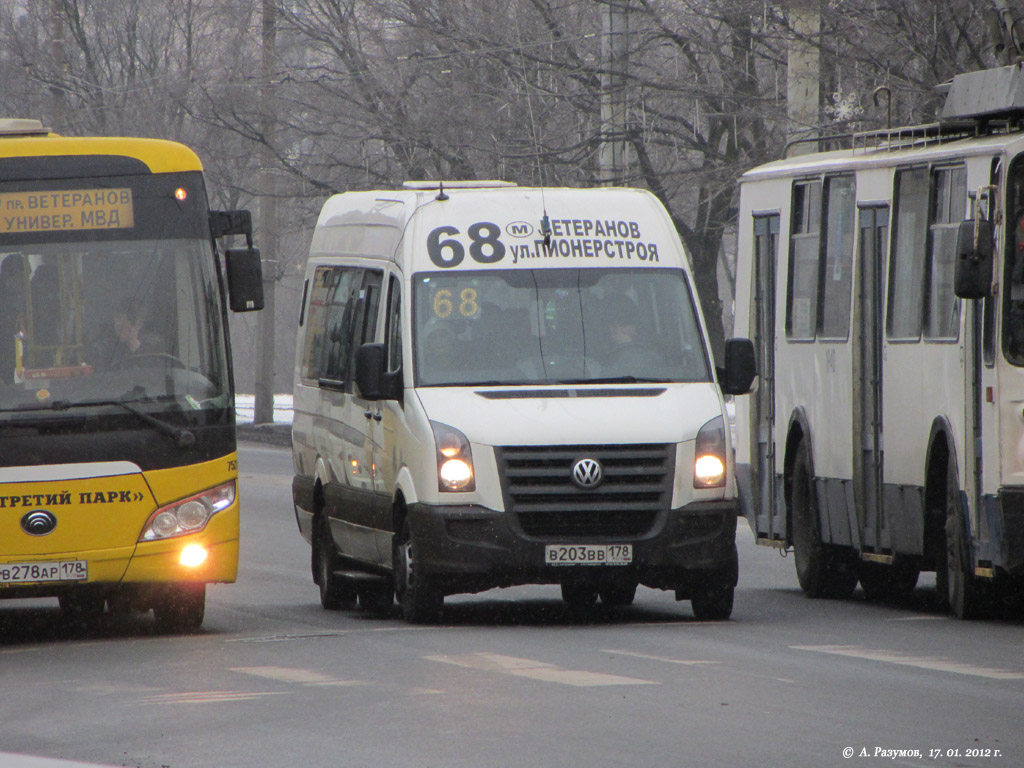 Санкт-Петербург, БТД-2219 (Volkswagen Crafter) № В 203 ВВ 178