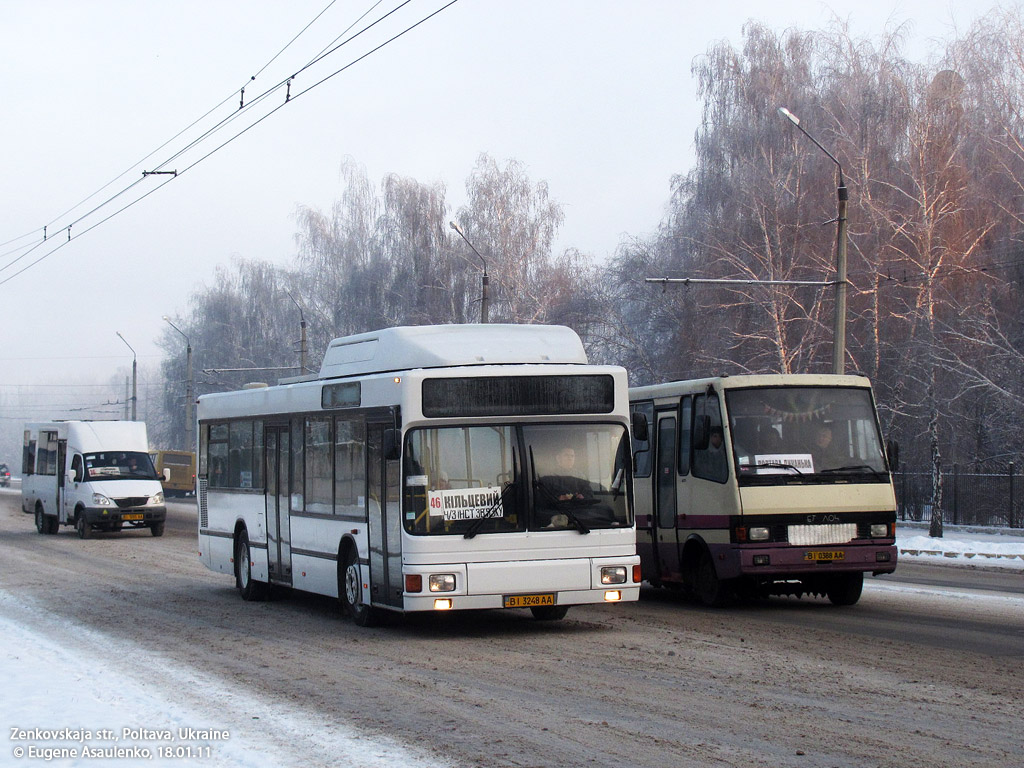 Полтавская область, MAN A15 NL232 CNG № BI 3248 AA