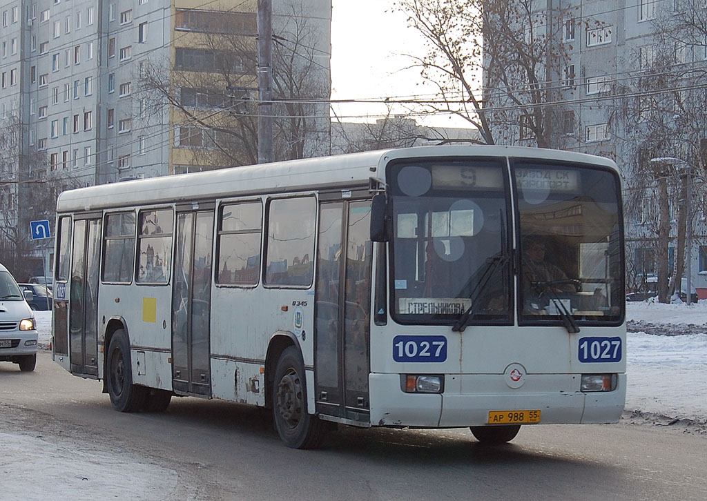 Омская область, Mercedes-Benz O345 № 1027