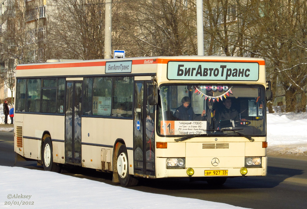 Владимирская область, Mercedes-Benz O405N № ВР 927 33