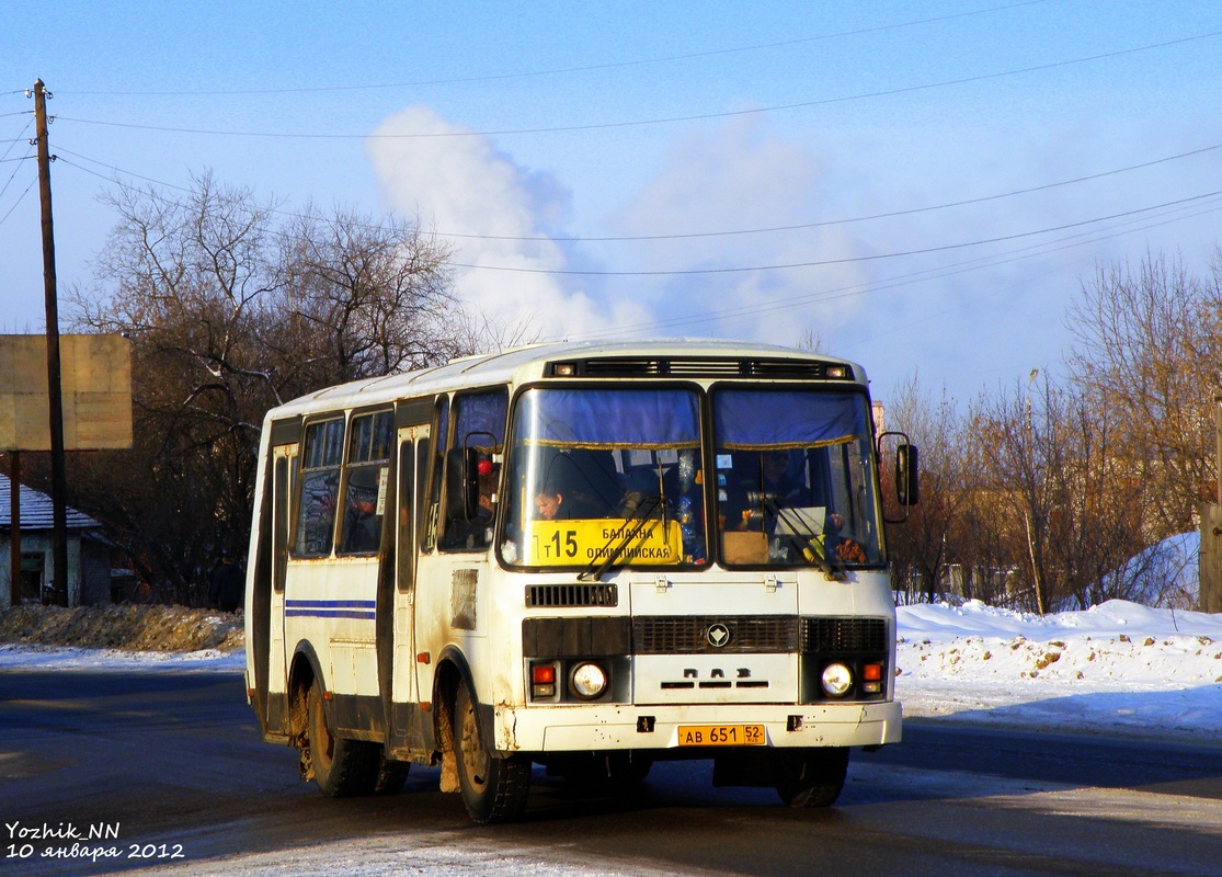 Нижегородская область, ПАЗ-32054 № АВ 651 52