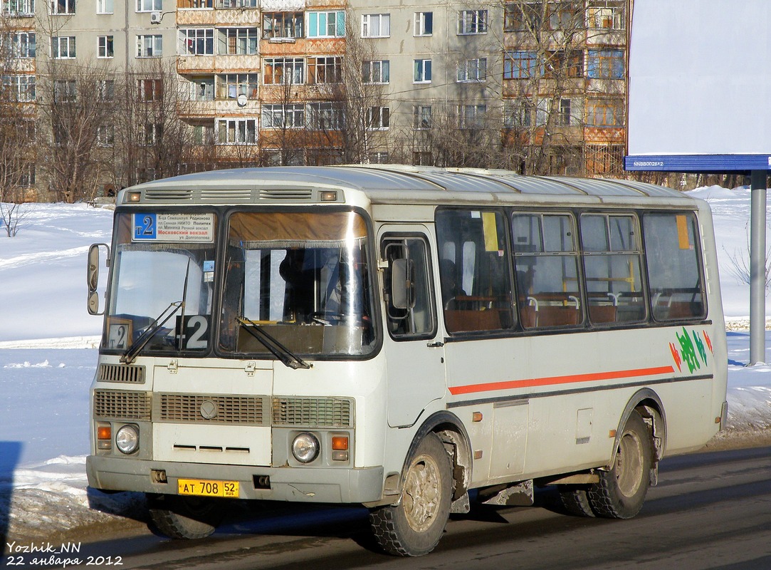 Нижегородская область, ПАЗ-32054 № АТ 708 52