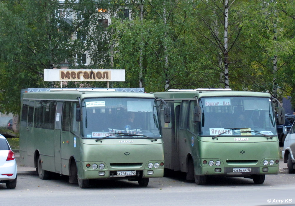 Марий Эл, Богдан А09212 № А 748 СХ 12; Марий Эл — Автовокзалы, автостанции и места посадки "с тротуара"