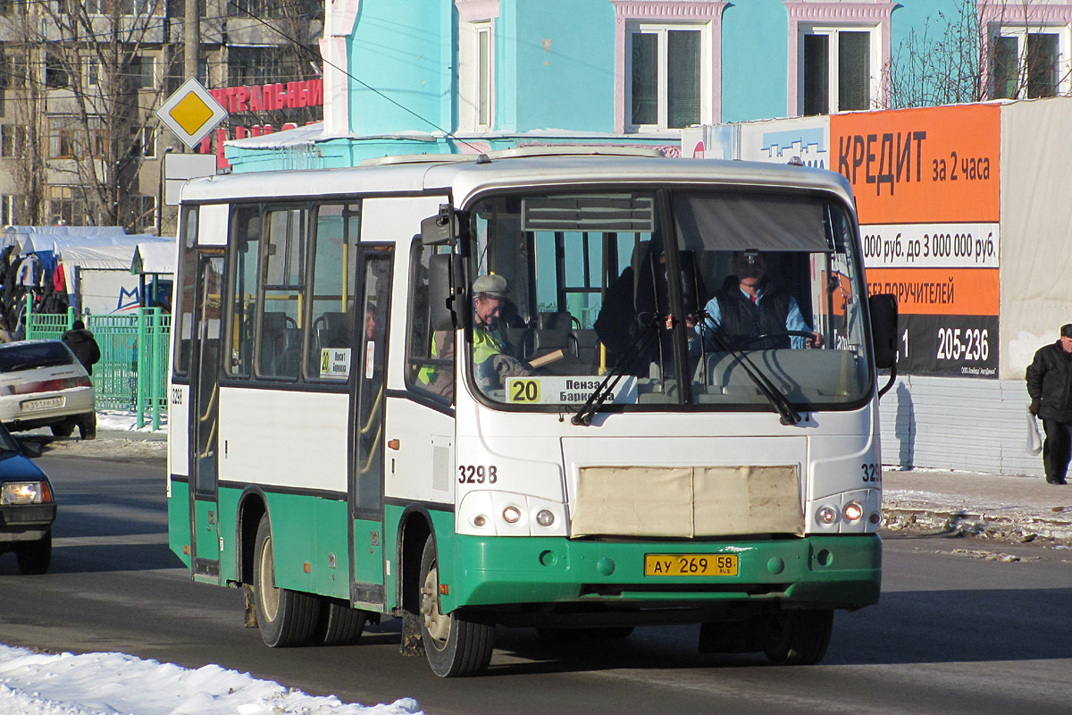 Пензенская область, ПАЗ-320402-03 № 3298