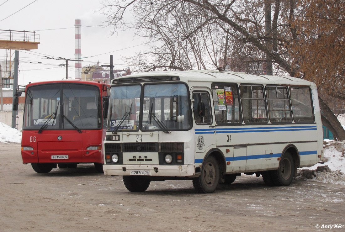 Марий Эл, ПАЗ-32054 № 34; Марий Эл — Автовокзалы, автостанции и места посадки "с тротуара"