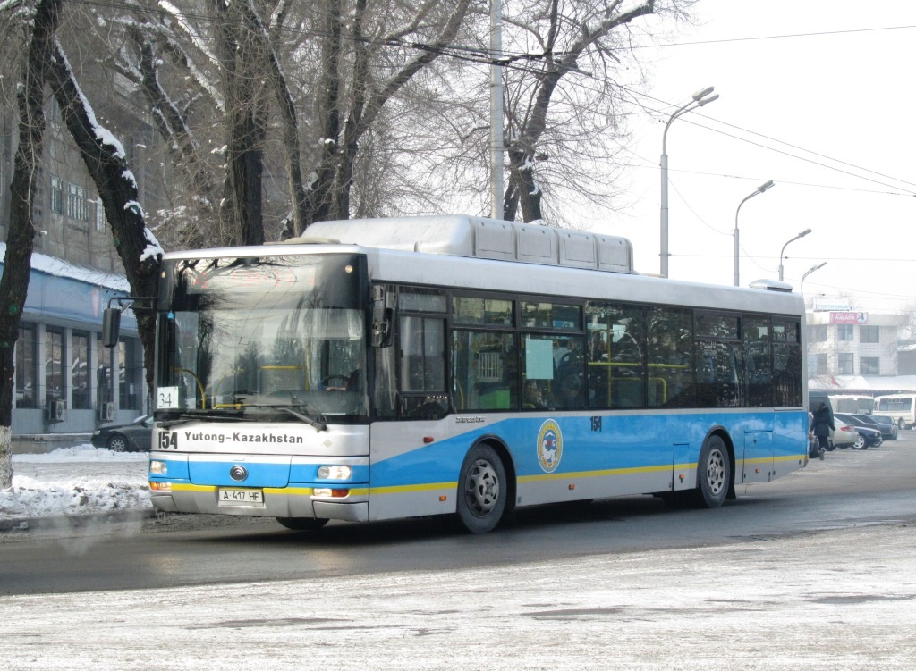 Алматы, Yutong ZK6120HGM № 154