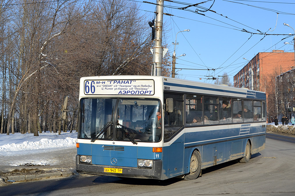 Пензенская область, Mercedes-Benz O405 № АУ 943 58