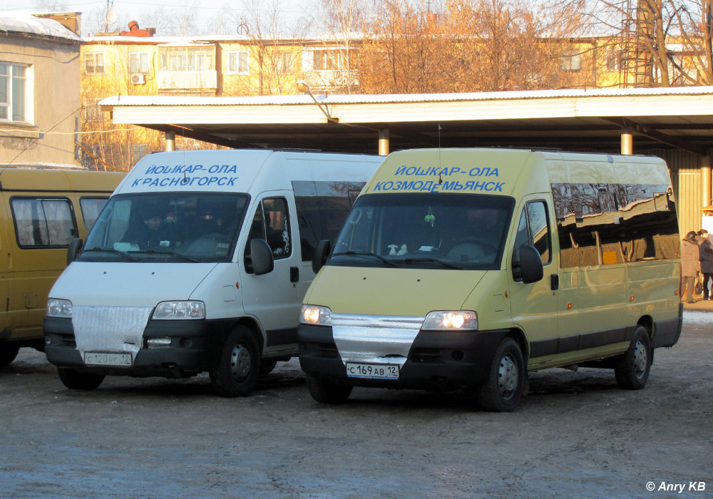 Марий Эл, FIAT Ducato 244 CSMMC-RLL, -RTL № С 169 АВ 12; Марий Эл — Автовокзалы, автостанции и места посадки "с тротуара"