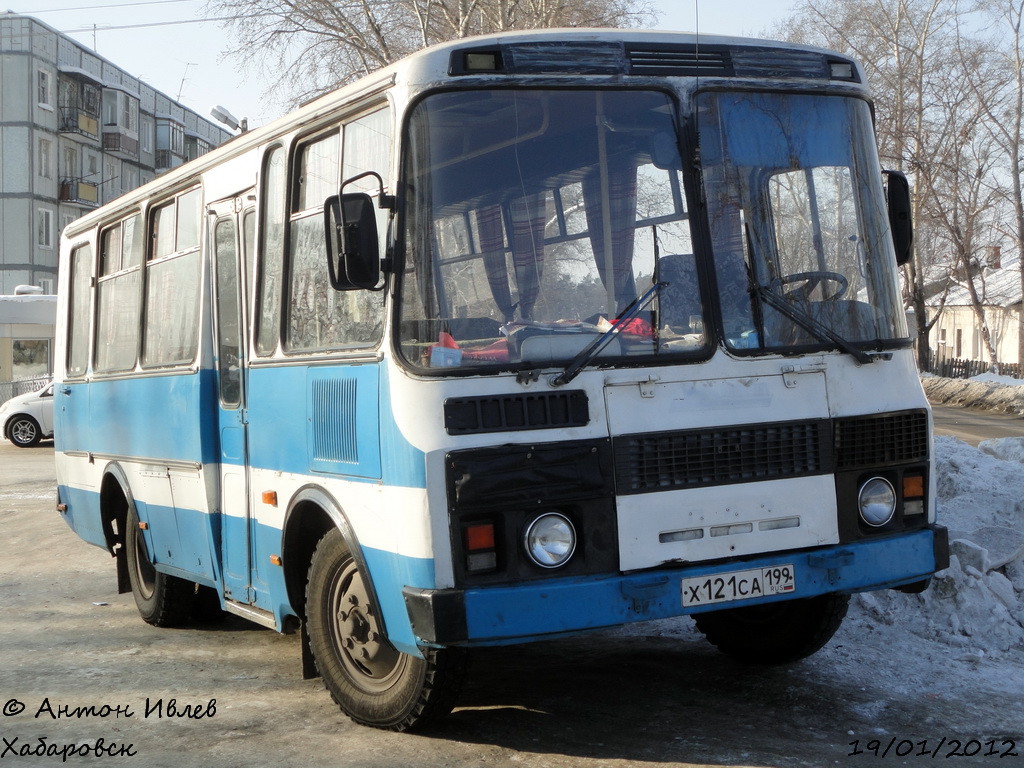 Хабаровский край, ПАЗ-3205 (00) № Х 121 СА 199 — Фото — Автобусный транспорт