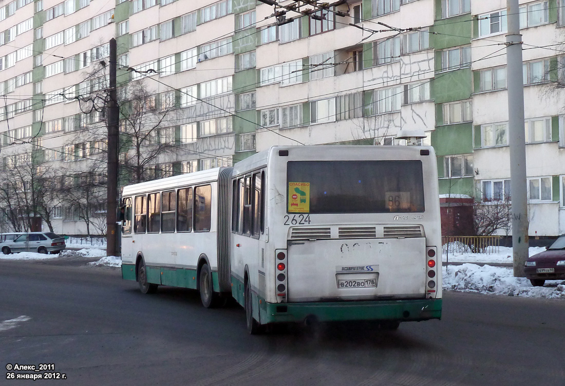 Санкт-Петербург, ЛиАЗ-6212.00 № 2624