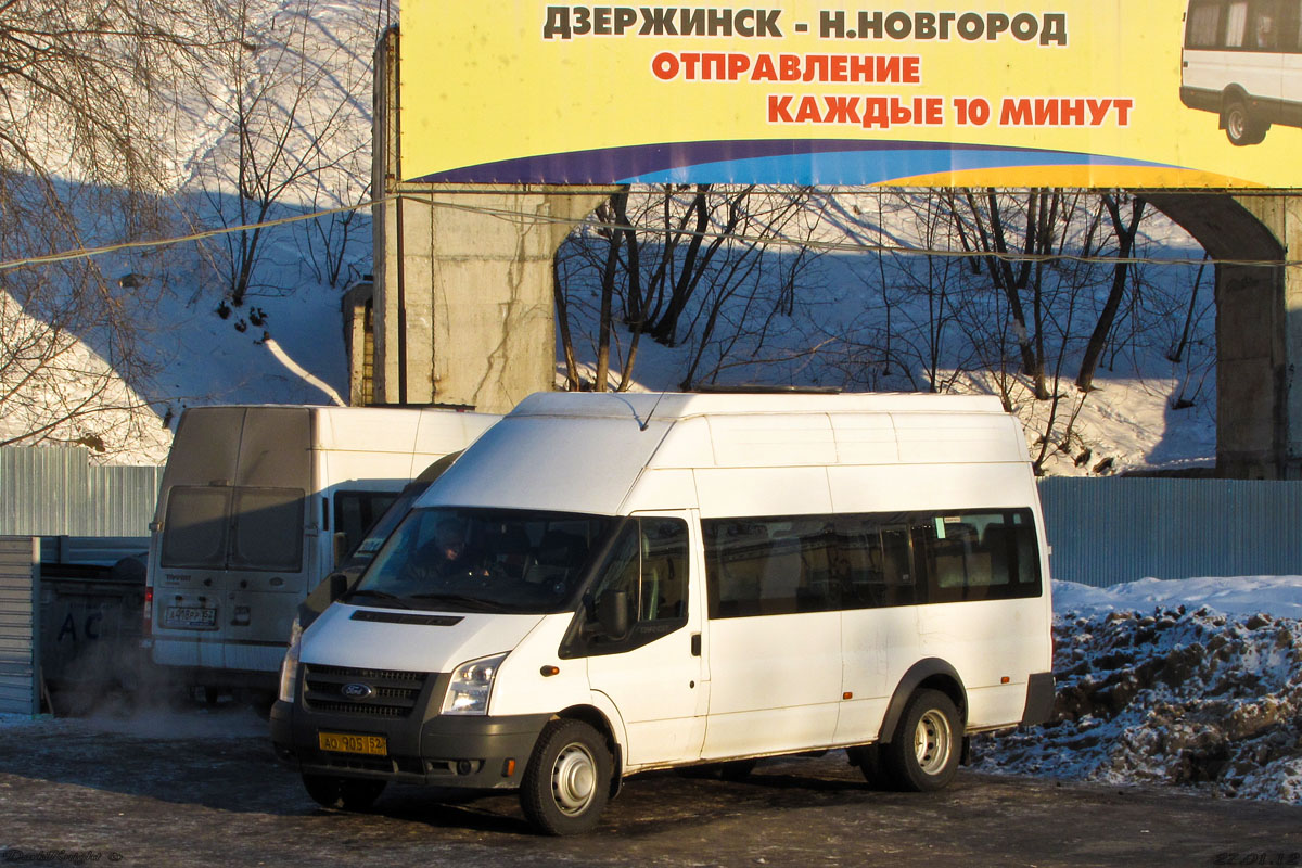 Nizhegorodskaya region, Nizhegorodets-222708  (Ford Transit) # АО 905 52