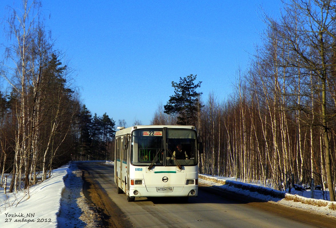 Нижегородская область, ЛиАЗ-5256.25 № 61059