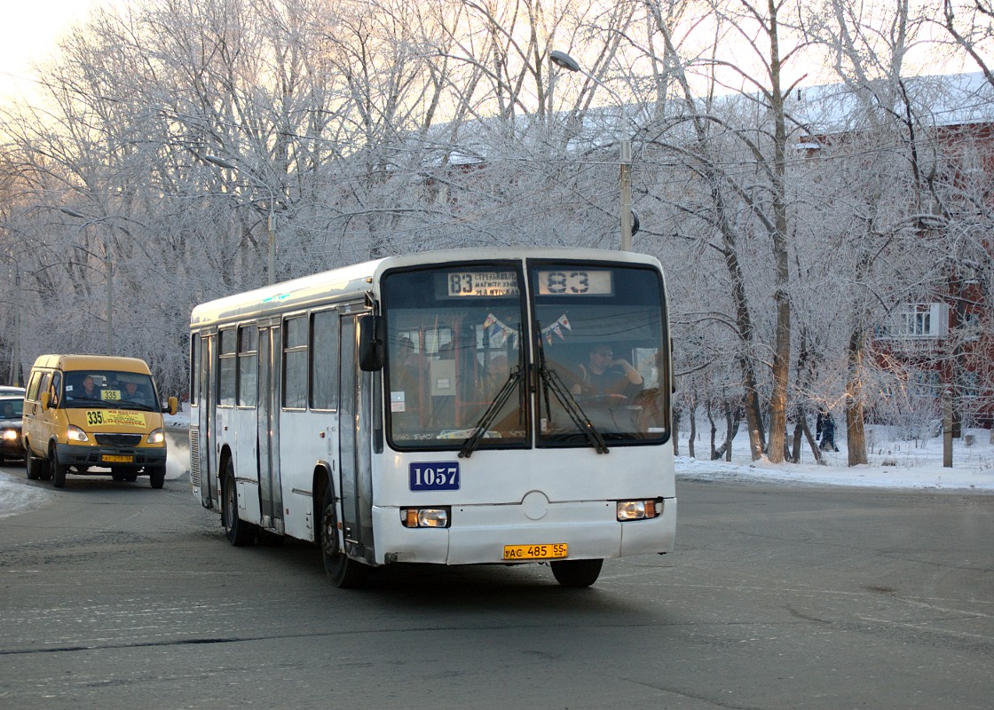 Омская область, ГАЗ-322132 (XTH, X96) № АТ 219 55; Омская область, Mercedes-Benz O345 № 1057