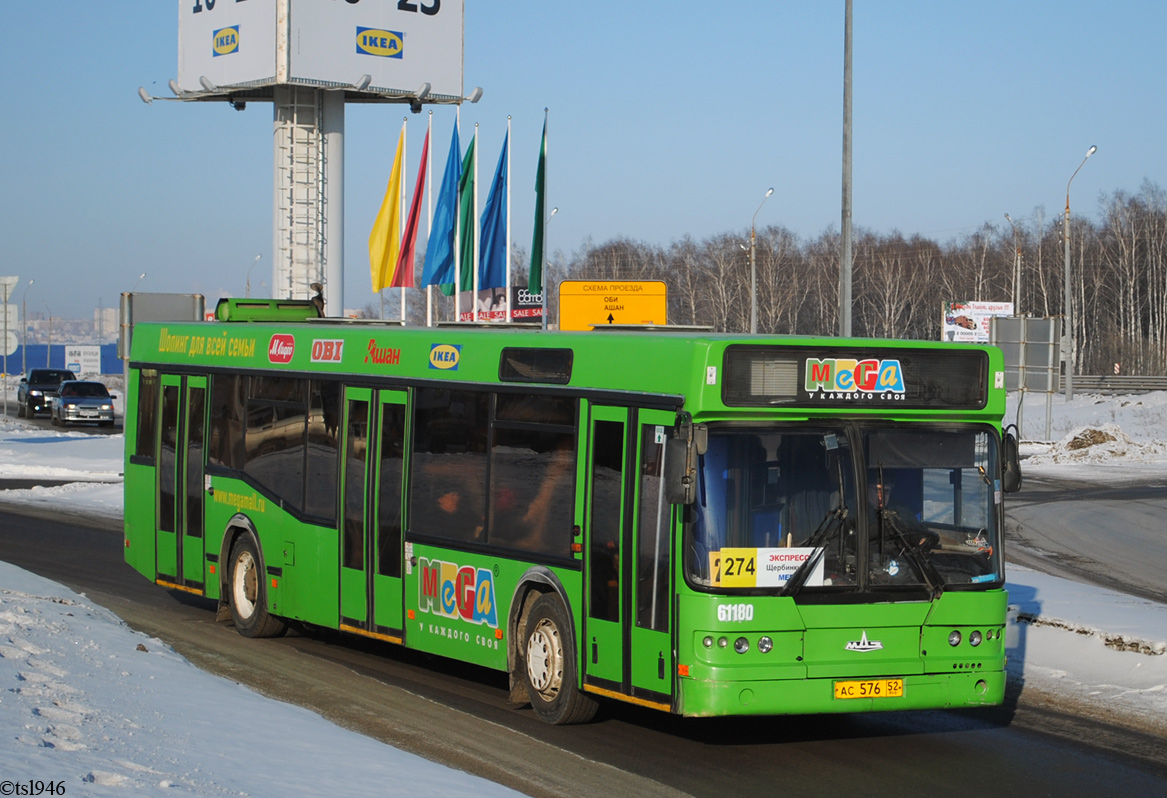 Nizhegorodskaya region, Самотлор-НН-5295 (МАЗ-103.075) Nr. 61180