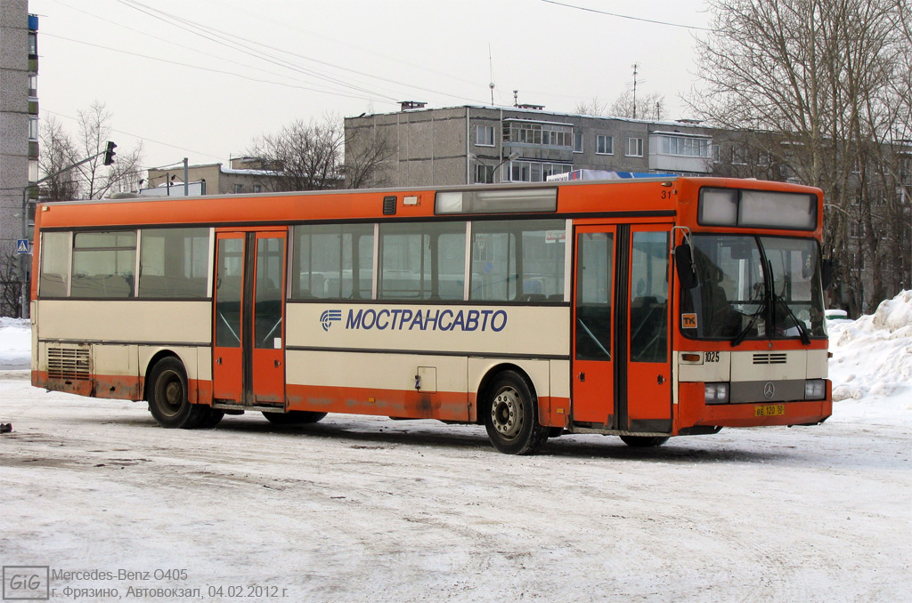 Московська область, Mercedes-Benz O405 № 1025