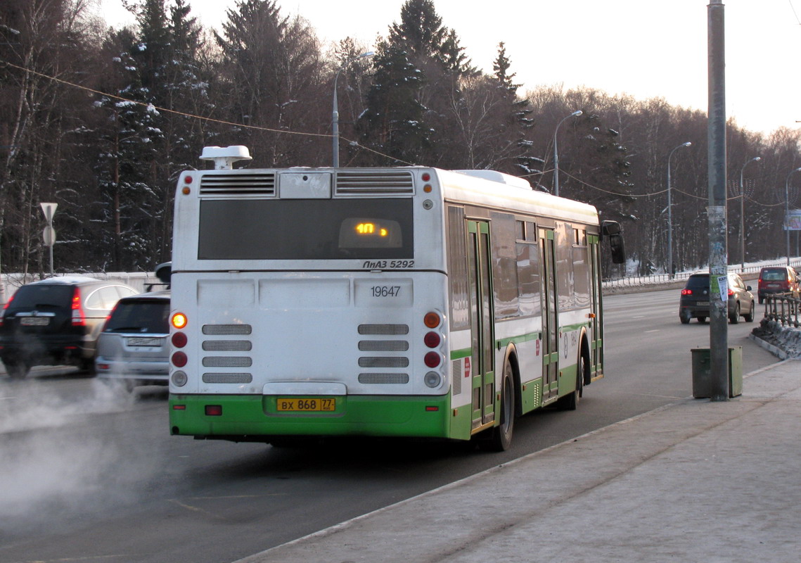 Москва, ЛиАЗ-5292.21 № 19647