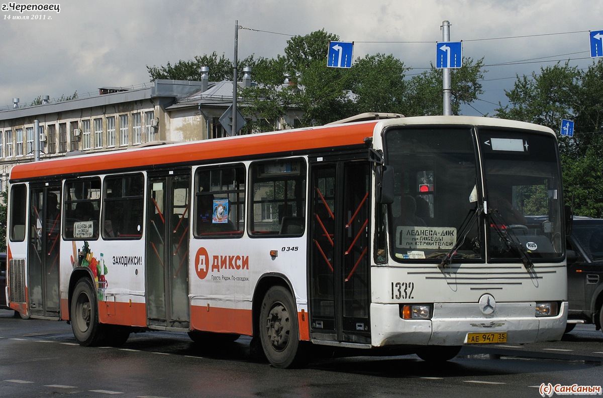 Вологодская область, Mercedes-Benz O345 № 1332