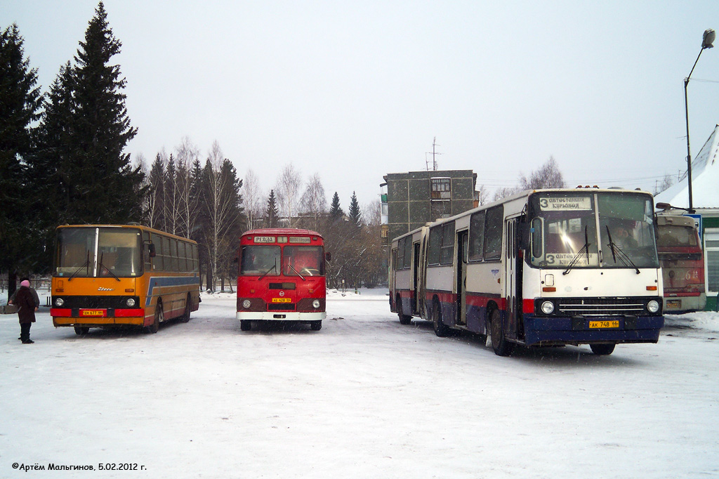 Sverdlovsk region, Ikarus 260.50 # 677; Sverdlovsk region, LiAZ-677M # 428; Sverdlovsk region, Ikarus 280.33 # 748; Sverdlovsk region — Bus stations, finish stations and stops