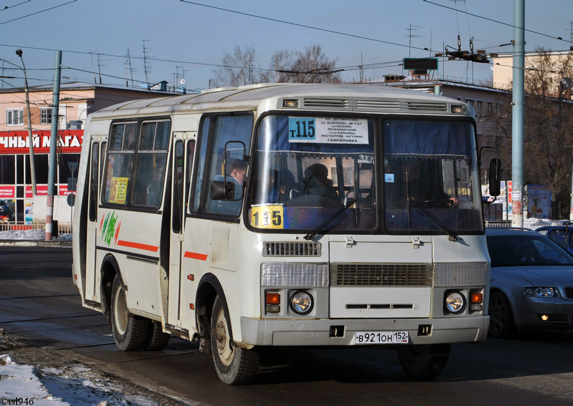 Нижегородская область, ПАЗ-32054 № В 921 ОН 152