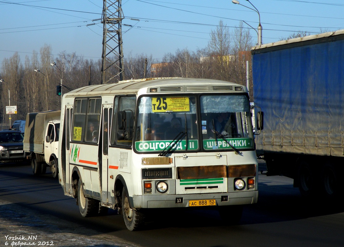 Нижегородская область, ПАЗ-32054 № АС 888 52