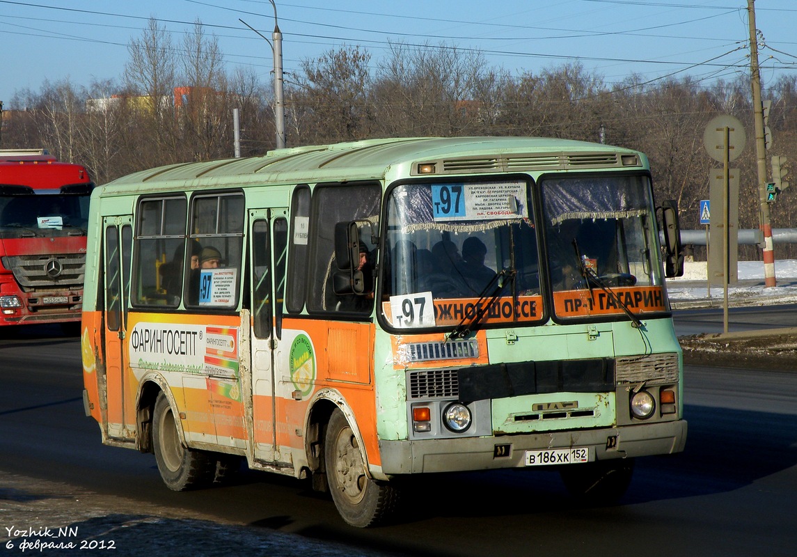 Нижегородская область, ПАЗ-32054 № В 186 ХК 152