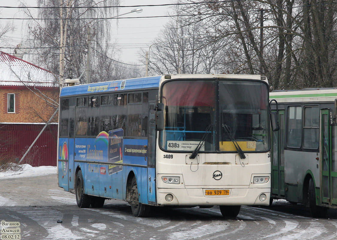 Санкт-Петербург, ЛиАЗ-5256.23-01 (ГолАЗ) № 3409