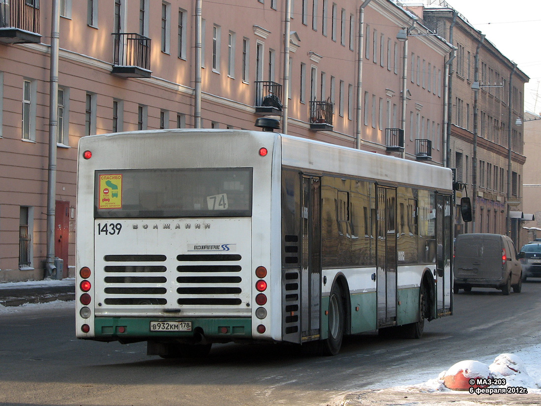 Санкт-Петербург, Волжанин-5270-20-06 "СитиРитм-12" № 1439