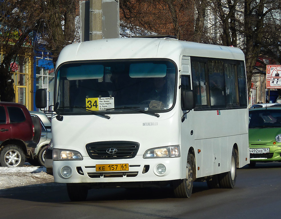 Ростовская область, Hyundai County LWB C09 (ТагАЗ) № КЕ 157 61