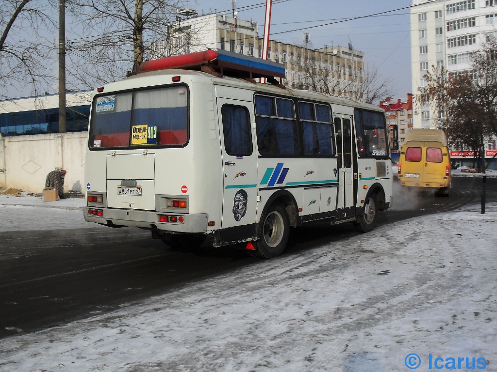 Орловская область, ПАЗ-32053 № А 881 РТ 57