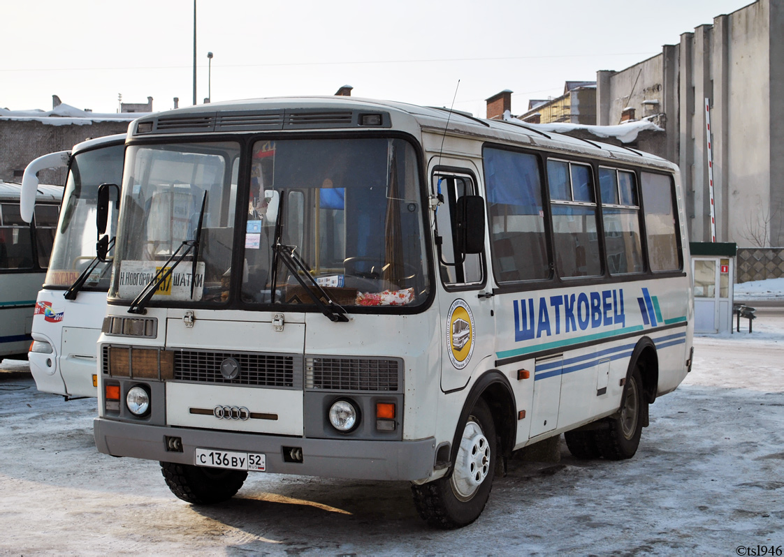 Нижегородская область, ПАЗ-32053 № С 136 ВУ 52