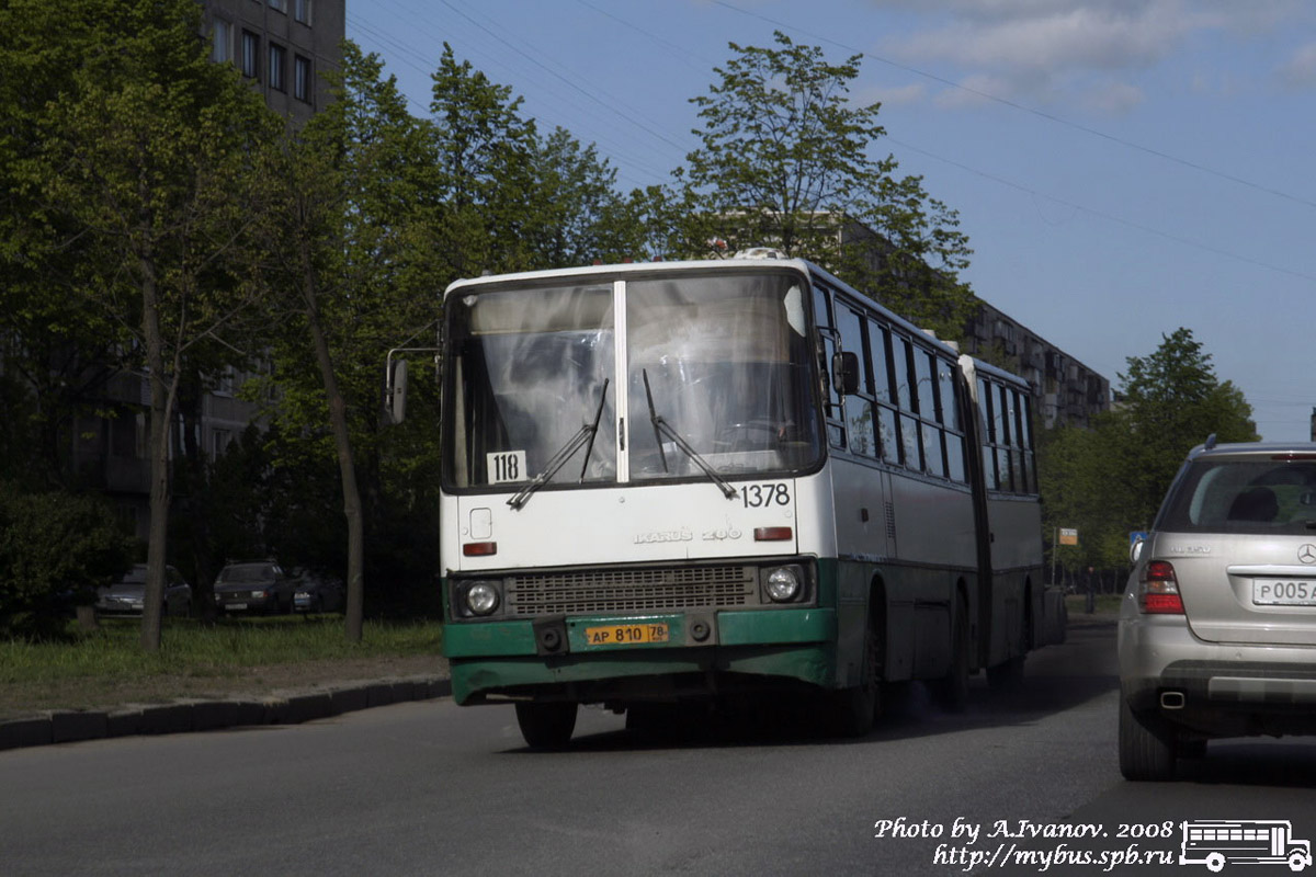 Санкт-Петербург, Ikarus 280.33O № 1378