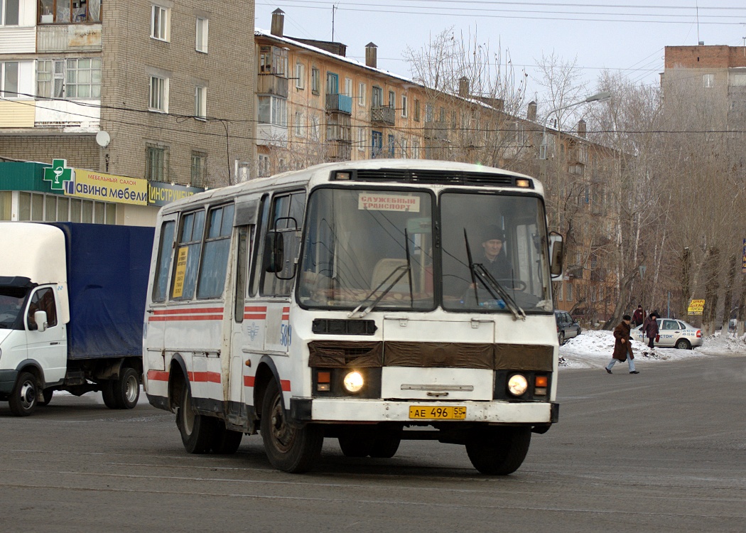 Омская область, ПАЗ-3205 (00) № 589