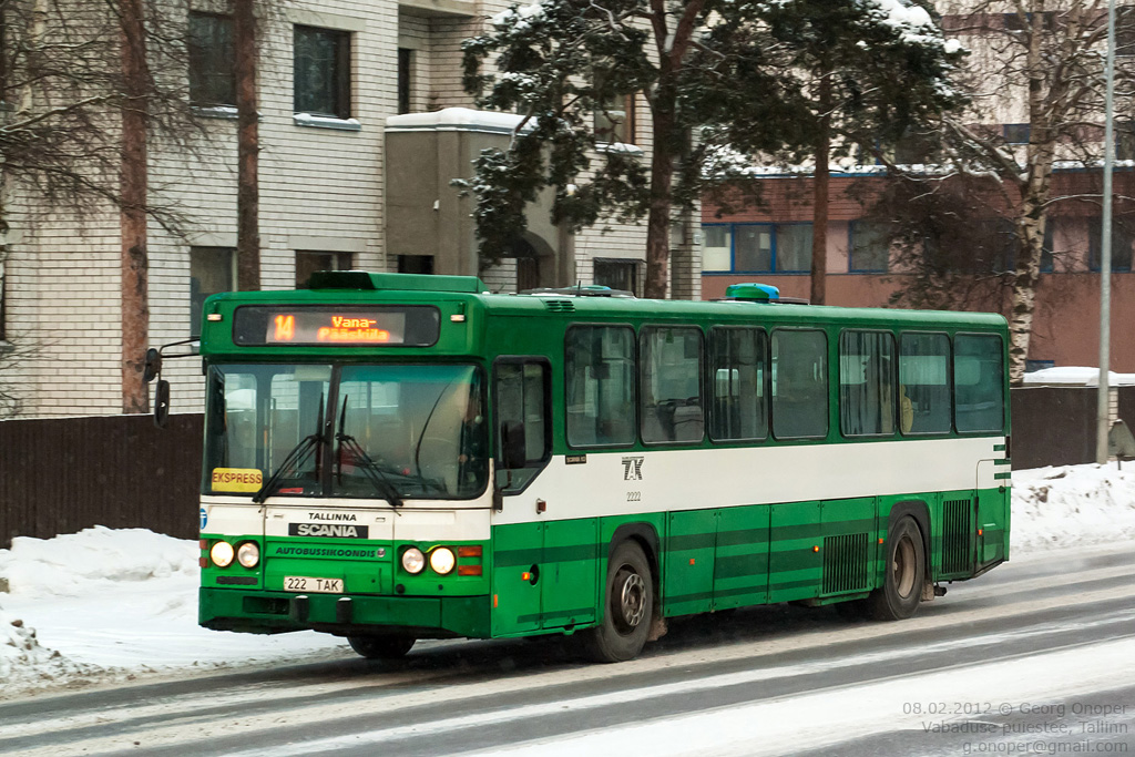 Эстония, Scania CN113CLB № 2222