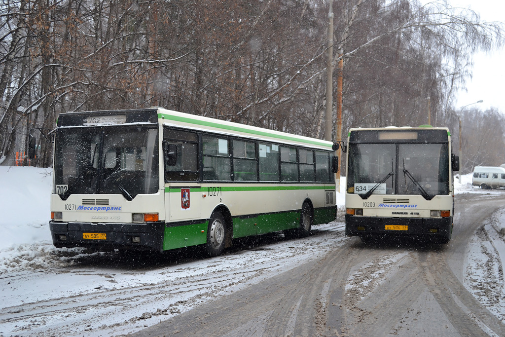 Москва, Ikarus 415.33 № 10271; Москва, Ikarus 415.33 № 10203