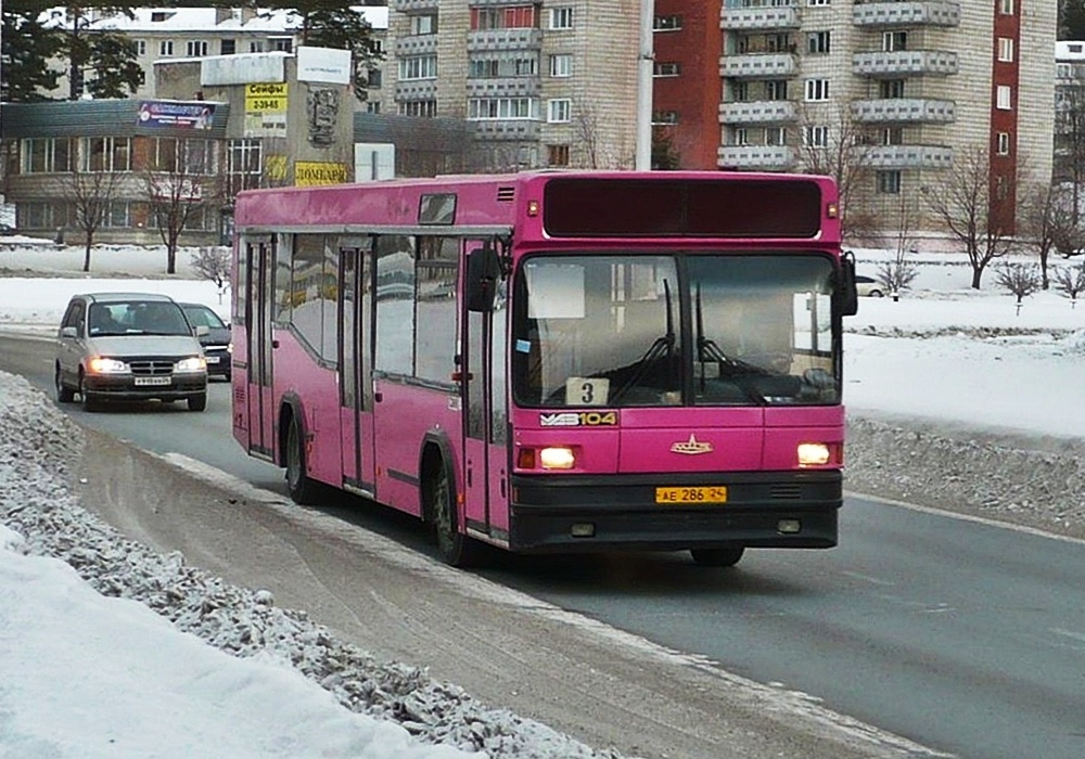 Kraj Krasnojarski, MAZ-104.021 Nr АЕ 286 24