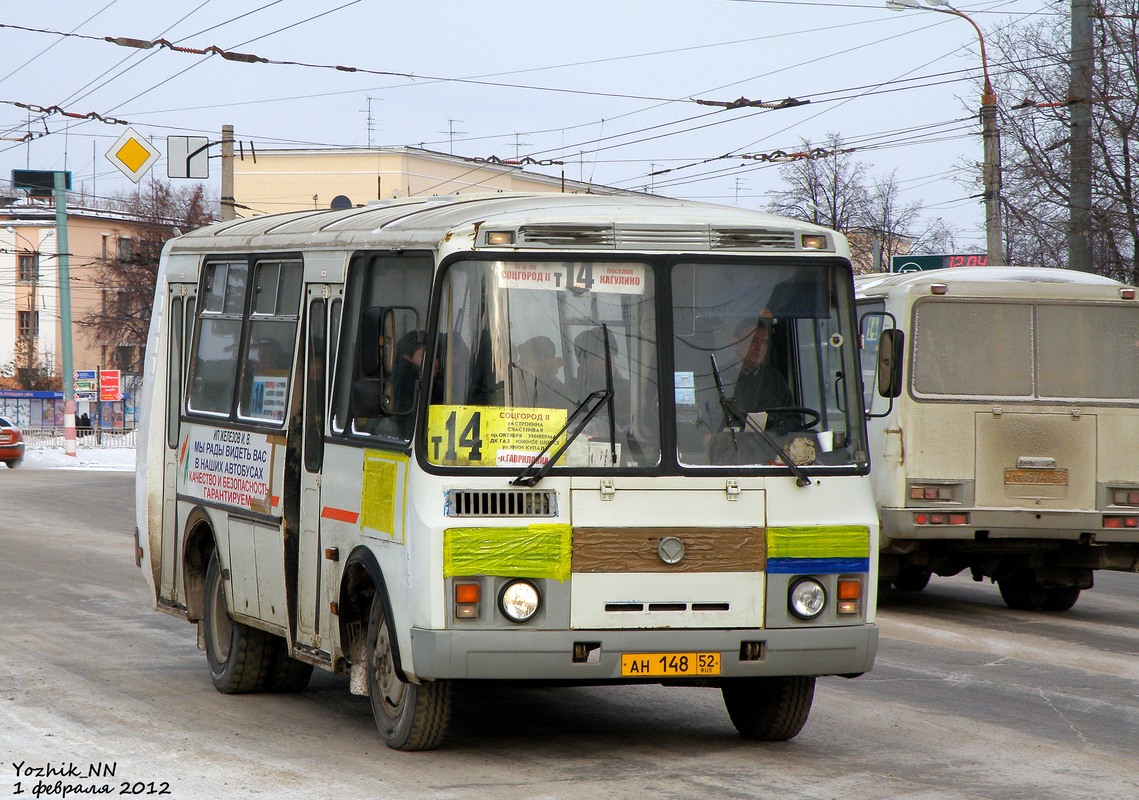 Nizhegorodskaya region, PAZ-32054 č. АН 148 52