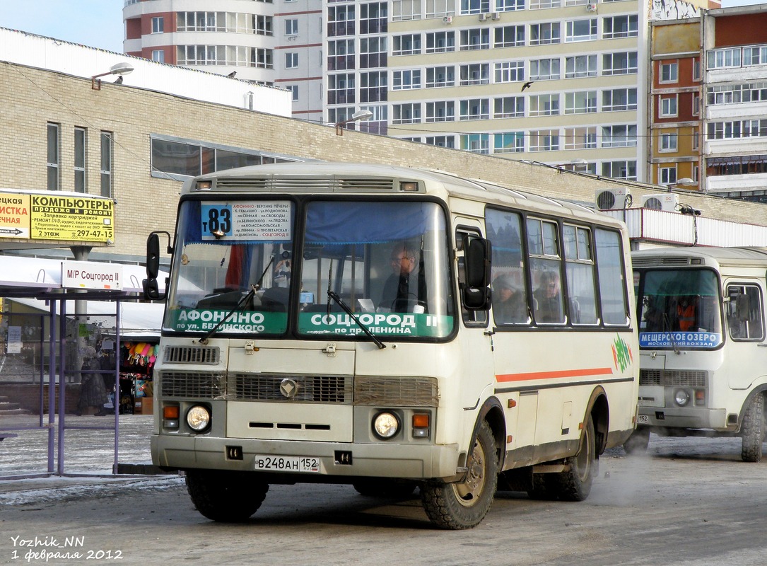 Нижегородская область, ПАЗ-32054 № В 248 АН 152